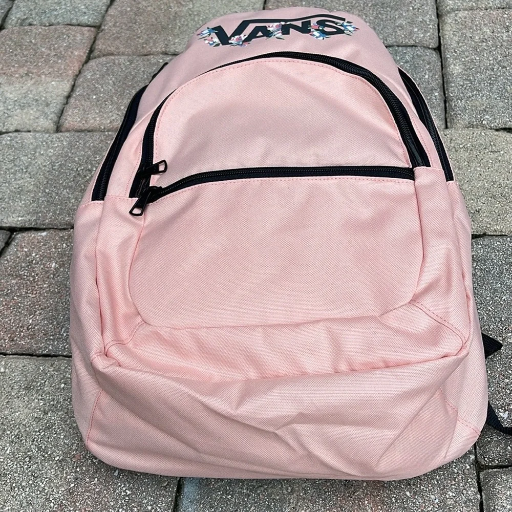 Vans Ranged 2 Prints Adult Laptop Backpack One Size (Coral Cloud-asphalt) NWT